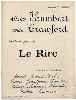 LE RIRE 1902 N°425 Affaire Humbert