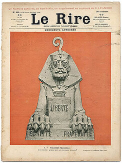LE RIRE 1902 N°390 Waldeck-Rousseau, Guillaume Laplagne, Georges Delaw