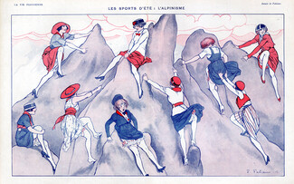 Fabien Fabiano 1915 "Les sports d'été" Alpinisme, Climbing, Summer Sports