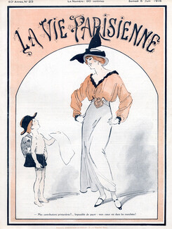 René Préjelan 1915 Elegant Parisienne