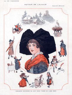 Chéri Hérouard 1915 L' Alsace, Traditional Costume
