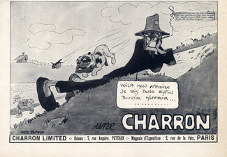 Charron (Cars) 1910 Gus Bofa, French Bulldog