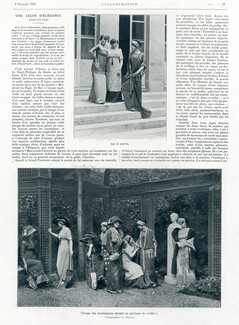 Une Leçon d'Élégance, 1910 - Paul Poiret Fashion Show, Photography Henri Manuel, Texte par Gustave Babin