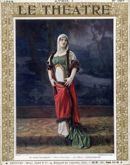 Maria Koustnetzoff 1914 La Tosca, Rusian Opera Singer, Theatre Costume