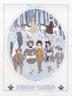 Madeleine Franc-Nohain 1913 Children Fashion Illustration