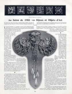 Au Salon de 1903 - Bijoux et Objets d'Art, 1903 - Boutet de Monvel & Ed de Martilly Jewels, Combs, Belt Buckles, Art Nouveau, Text by Henri Duvernois