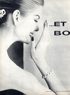 Cartier (Jewels) 1956 Hairclip, Bracelet, Photo Kazan