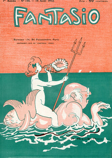 Roubille 1912 Nude, Triton Mythology