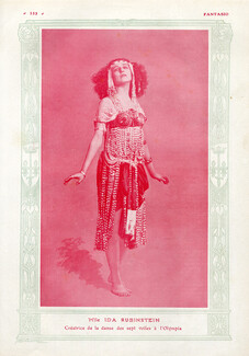 Ida Rubinstein 1909 Portrait, Theatre Costume