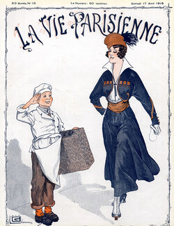 Georges Léonnec 1915 Elegant Parisienne
