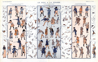 Raymond de la Nézière 1913 The Style in the Hunting, Comic Strip