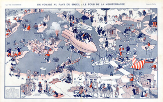 Pierlis 1913 The Tour of the Mediterranean Sea, Comic Strip