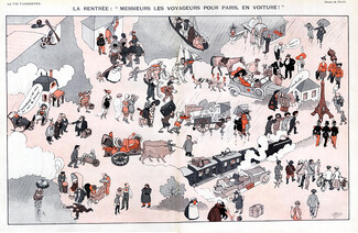 Pierlis 1913 The Comeback on Paris, Comic Strip