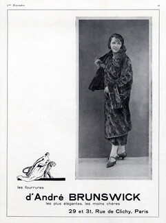 André Brunswick (Fur clothing) 1924 Fur Coat