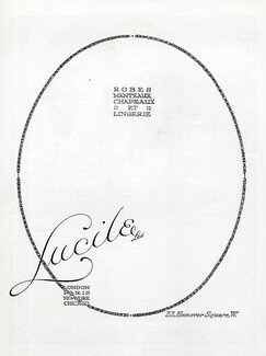 Lucile (Lady Duff Gordon) 1918 Label