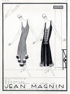 Jean Magnin 1924 Evening Gown
