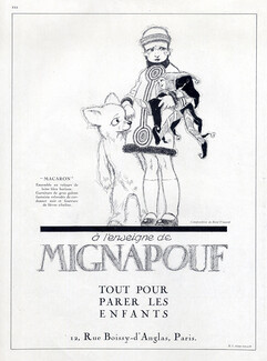 Mignapouf 1924 René Vincent, Children, Pulcinella