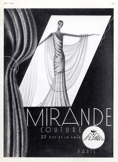 Mirande (Couture) 1929 rue de la Paix