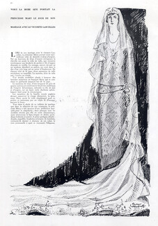 Porter Woodruff 1922 Princesse Mary, Wedding Dress