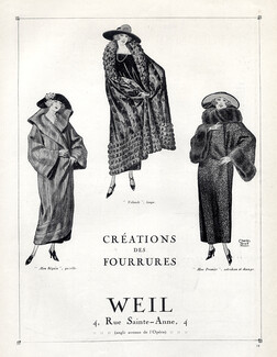 Weil (Fur clothing) 1922 Charles Brett, Fur Coat