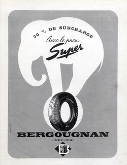 Bergougnan 1948 Elephant, Jean Colin