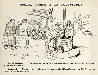 Michelin (Tyres) 1912 "Prenez garde à la sculpture" Bibendum, Grand Aigle