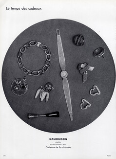 Mauboussin (Jewels) 1960 Animal Clip, Bracelet, Watch, Ring