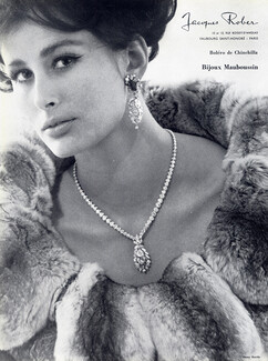 Mauboussin (Jewels) 1963 Necklace, Jacques Rober Fur Coat