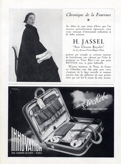 Innovation (Luggage) 1951 Valise Air-Robe, H. Jassel Fur Coat, Bettina