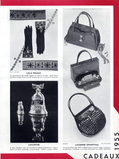 Lucienne Offenthal (Handbags), Lacloche (Perfume), Lola Prusac 1954