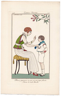 George Barbier 1913 Journal des Dames et des Modes Costumes Parisiens N°105