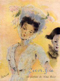Nina Ricci (Perfumes) 1946 Christian Berard, Coeur-joie