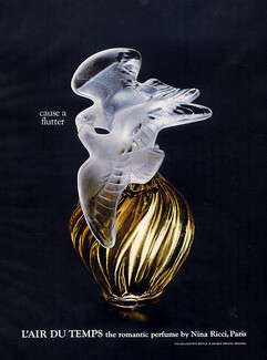Nina Ricci (Perfumes) 1960 L'air du Temps, Lalique Crystal