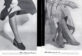 Cédric (Shoes) & Schiaparelli (Bootees) 1938 Landshoff Photo, Shoes for Day... for Evening