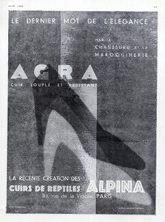 Alpina (Exotic Leather) 1930 Agra Reptiles Shoes, Photo Lecram-Vigneau