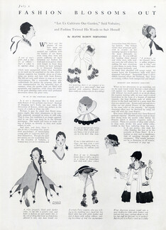 Fashion Blossoms Out, 1916 - Maggie Salcedo (Salzedo), Text by Jeanne Ramon Fernandez