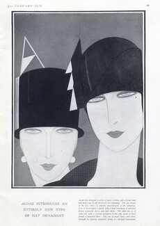Madame Agnès (Millinery) 1926 Reynaldo Luza, Art Deco Style