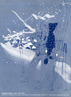 Madeleine de Rauch 1938 Fashion Sports, Skiing