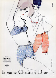 Christian Dior (Lingerie) 1963 Mouchy, Panty Girdle, Bra