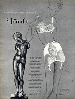 Formfit (Lingerie) 1962 Eliza Fenn, Girdle, Bra