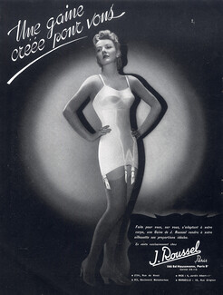 Roussel (Lingerie) 1940 Combiné, Girdle