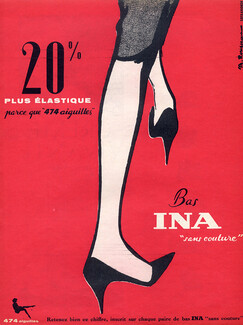 Ina (Stockings) 1960 Stockings Hosiery, M. Rousseau