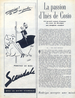 Scandale (Stockings Hosiery) 1953 Raymond de Lavererie, Carousel, Merry-go-round