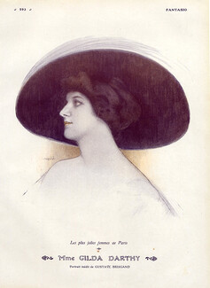 Gustave Brisgand 1910 Gilda Darthy, Portrait