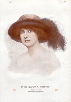 Gustave Brisgand 1912 Charlotte Lysès (Mrs Sacha Guitry), Portrait