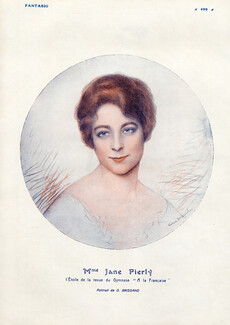 Gustave Brisgand 1915 Jane Perly, Portrait