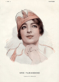 Gustave Brisgand 1915 Une Parisienne, Portrait
