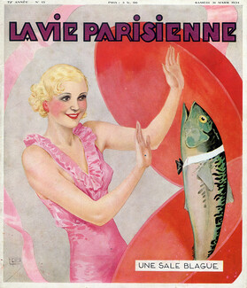 Georges Léonnec 1934 "Poisson d'Avril" April fool