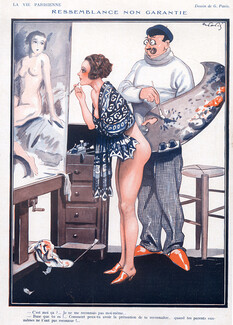 Georges Pavis 1924 ressemblance non garantie" Model, Painter