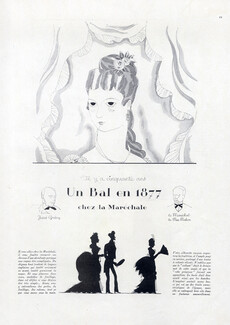 Un Bal en 1877 chez la Maréchale, 1926 - Charles Martin 19th Century Costumes, 4 pages